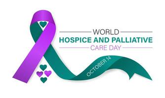 Hospice and Palliative care day is observed each year in October . Banner, poster, card, background design. vector