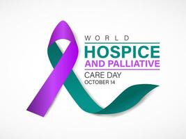 Hospice and Palliative care day is observed each year in October . Banner, poster, card, background design. vector