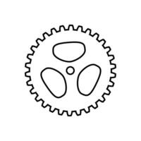 Gear Icon Vector. Engineering illustration sign. Cogwheel symbol. Settings logo. vector