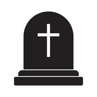 Tombstone icon. Rip grave icon vector. Stock vector illustration.