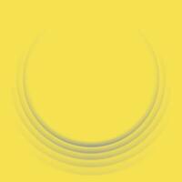 Contrast smooth gray and yellow circles abstract background vector
