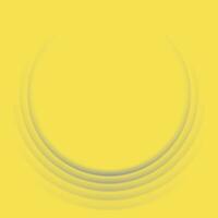 Contrast smooth gray and yellow circles abstract background vector