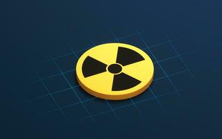 The concept of nuclear energy, 3d rendering. photo