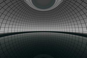 Round hall architecture background, 3d rendering. photo
