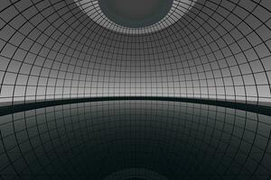 Round hall architecture background, 3d rendering. photo