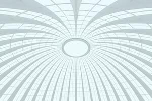 Round hall architecture background, 3d rendering. photo