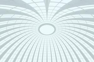 Round hall architecture background, 3d rendering. photo