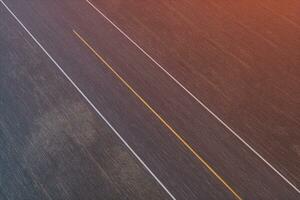 Straight highway with dark background,abstract conception,3d rendering. photo