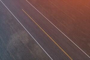 Straight highway with dark background,abstract conception,3d rendering. photo