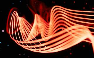 Abstract neon curve background, 3d rendering. photo