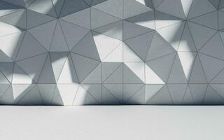 Abstract geometric architecture, 3d rendering. photo