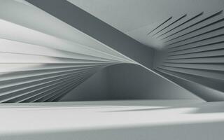 Abstract geometric architecture, 3d rendering. photo