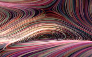 Magic vortex lines, fantasy wave pattern, 3d rendering. photo