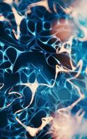 Neurological net system, organic background, 3d rendering. photo