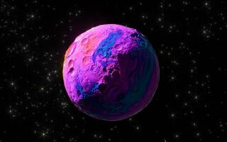 Colorful sphere with black background, 3d rendering. photo
