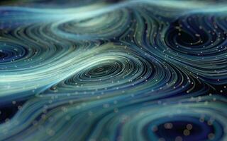 Magic vortex lines, fantasy wave pattern, 3d rendering. photo