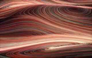 Magic vortex lines, fantasy wave pattern, 3d rendering. photo