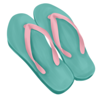 färgrik flip flops illustration png