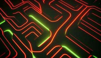 circuit board abstract background ai generated photo