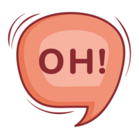 Oh Set Small Talk Dialogue Pastel Color Style png