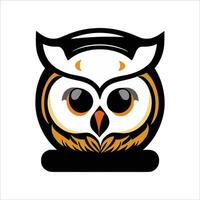 Dynamics simple logo design of owl. vector