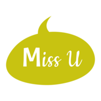 MissU Set Small Talk Dialogue Flat Color Style png