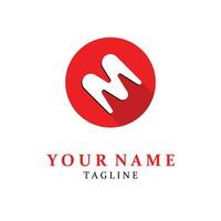 M Letter Logo Template vector