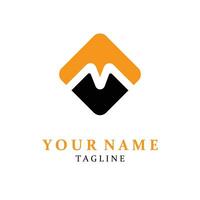 M Letter Logo Template vector