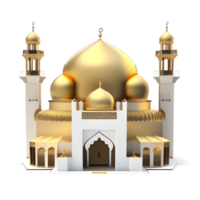 Beautiful Mosque Transparent Background Ai Generative png