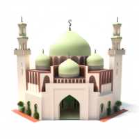 bellissimo moschea trasparente sfondo ai generativo png