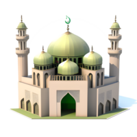 magnifique mosquée transparent Contexte ai génératif png