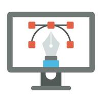Web Design and UI, UX Flat Icons vector