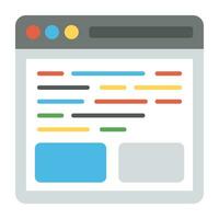 web diseño y ui, ux plano íconos vector