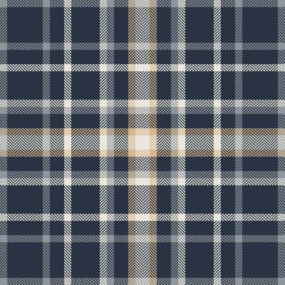 Plaid check pattern. Seamless fabric texture. Tartan textile print.