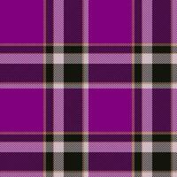 Plaid seamless pattern. Check fabric texture. Vector textile print.