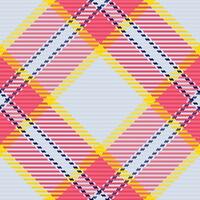 Seamless textile background of vector check pattern with a fabric tartan texture plaid.