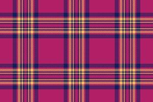 Fabric textile texture of pattern background vector with a plaid tartan check seamless.