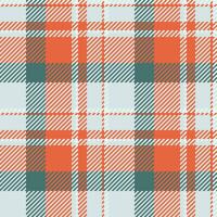Textile fabric pattern of plaid background seamless with a vector check tartan texture.