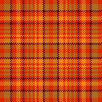 Textile tartan pattern of vector texture fabric with a seamless check plaid background.