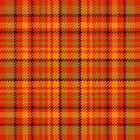 Textile tartan pattern of vector texture fabric with a seamless check plaid background.