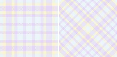 Vector seamless check of plaid textile pattern with a background texture fabric tartan.