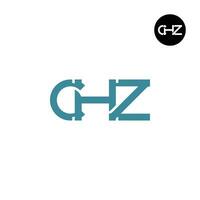 Letter CHZ Monogram Logo Design vector