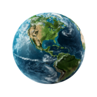 Planet Earth isolated on transparent background, created with generative AI png