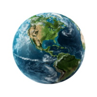 Planet Earth isolated on transparent background, created with generative AI png