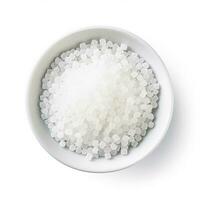 Saccharin isolated on white background top view photo