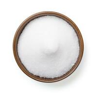 Erythritol isolated on white background top view photo