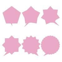 Set speech bubbles on white background. chat box or chat vector square and doodle message or communication icon Cloud speaking for comics and minimal message dialog