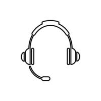 auriculares icono, auriculares logo. vector ilustración logo modelo para muchos objetivo. aislado en blanco antecedentes