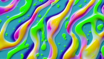 Wave fluid abstract background. Swirl flow liquid lines. Gel texture. photo