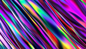 Abstract colorful gradient background. Flow liquid metal waves. photo